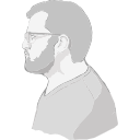 Free Scientific Illustration Human Male Side View