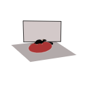 515 Mouse Running On A Disk In Front Of Screen