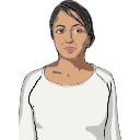 Free Scientific Illustration Female Upper Profile Straight On View