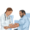 Doctor Patient Venous Phlebotomy