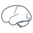 25 Human Brain Silhuette