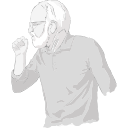 Free Scientific Illustration Mature Man Coughing